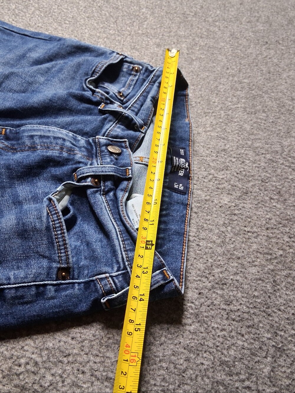 Hollister Mens Blue Epic Flex Stretch Slim Straight Jeans 29x34 - Picture 8 of 12
